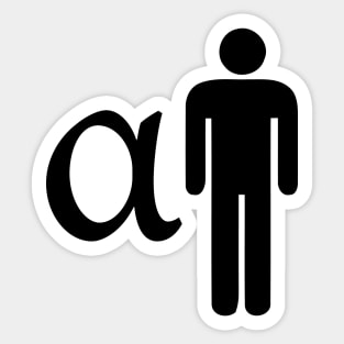 Alpha Male Sticker